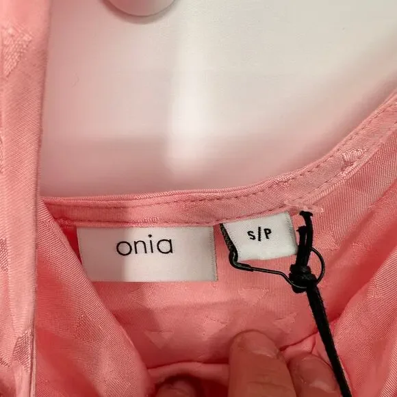 ONIA NWT Melanie Low Back Midi Dress in Pink // S - Picture 6 of 13